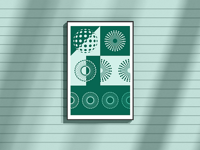 Abstract Golf Poster Art abstract design geometric golf golf ball graphic design illustration minimalism pga pga tour poster poster art poster design