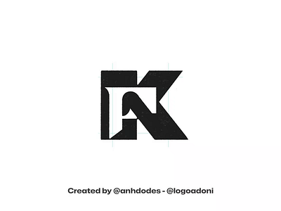 modern FK KF monogram typography ready-made logo for sale anhdodes branding design illustration logo logo design logo designer logodesign minimalist logo minimalist logo design ui