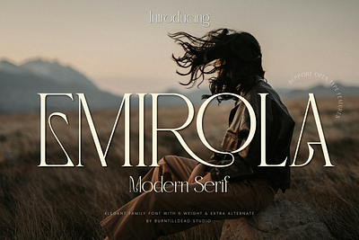 Emirola - Modern Serif Family Font aesthetic branding elegant serif fashion font font family font style lettering magazine modern serif serif