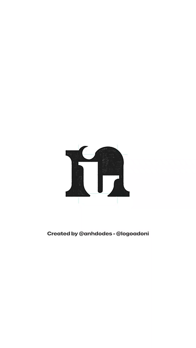 Iconic IN NI monogram typography ready-made logo for sale anhdodes branding design illustration logo logo design logo designer logodesign minimalist logo minimalist logo design