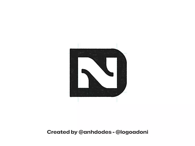 Bold DN ND typography monogram ready-made logo for sale anhdodes branding design illustration logo logo design logo designer logodesign minimalist logo minimalist logo design