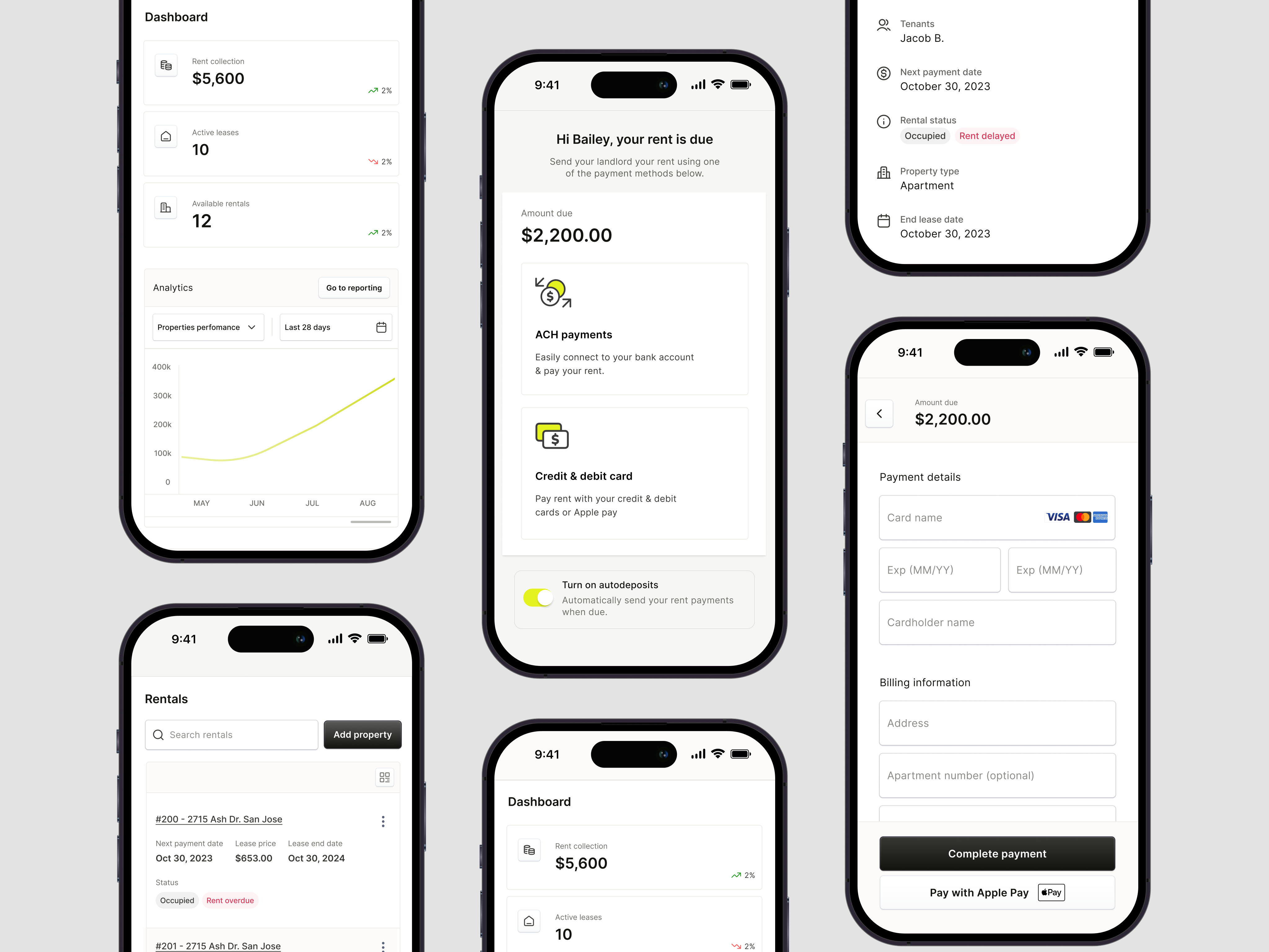 Property management - Mobile mobile design mobile ui ui uidesign uidesigner uiux ux
