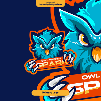 Spark The Owl branding design esports esportslogo graphic design illustration logo mascotlogo typography vector