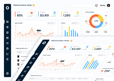 Orca CRM - Sales Management analytic crm dashboard graphic design sales ui ux