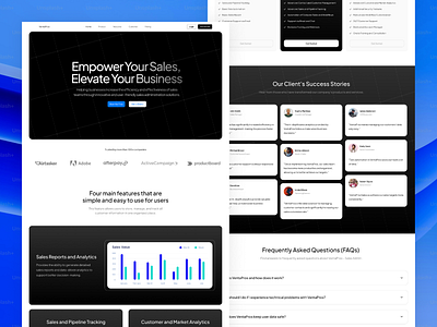 VentaPros - SaaS Landing Page branding design desktop landing page landing page design page product design saas saas landing page saas website ui ui design uidesign uitrends uiux uiuxdesign uiuxtrend uiuxtrends website