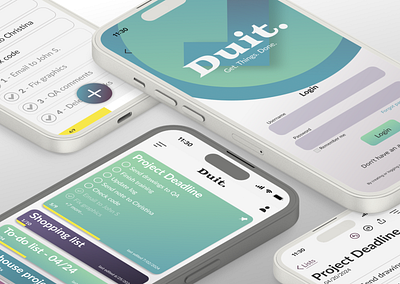 Duit. app branding design graphic design logo mockups typography ui ux