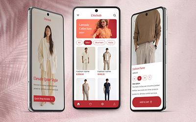 Fashion App app fashion app mobile shopping app ui ux