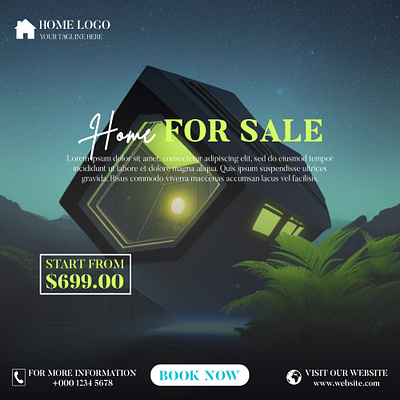 Home For Sale Banner home banner home for sale home post house sale post rent social media post social media template templates