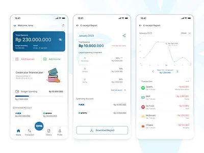 Financial Plan indonesia designer mobile ui ui webdesign