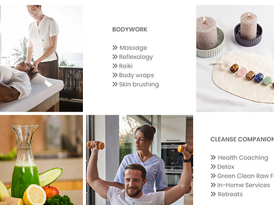 Web UI Design | massage Therapist healthandwellness