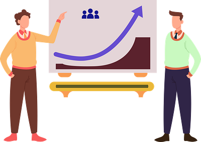 Chart and Collegues 2d adobe illustrator chart design illustration ui vector