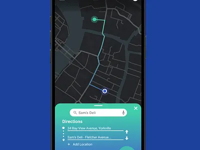 Day 020 — Location Tracker | 100 days UI challenge design figma map ui
