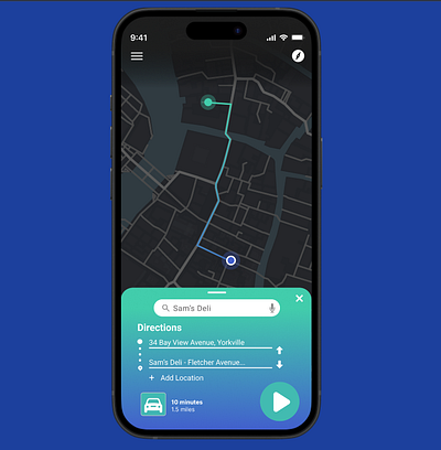 Day 020 — Location Tracker | 100 days UI challenge design figma map ui