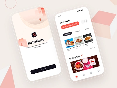 Bakery Mobile application ui ux design appdesign application bakery branding illustration mobileapp products protype store ui ux webdesign website wireframes