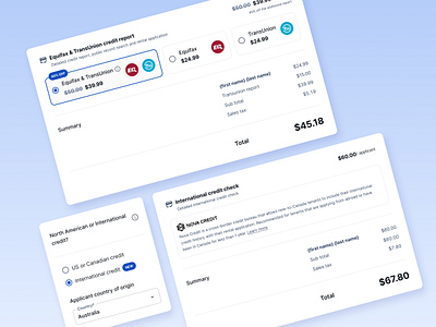 Bringing TransUnion & International Credit Reports to SingleKey mobile optimization product design software ui design ux design