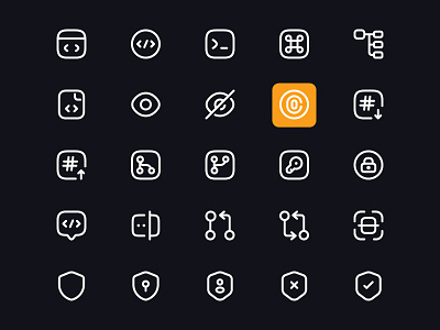 Programmer Icons Pack branding coding icon design graphic design icon icon design icon pack icon set icons icons pack icons set illustration logo program icon programmer icon protection icon ui