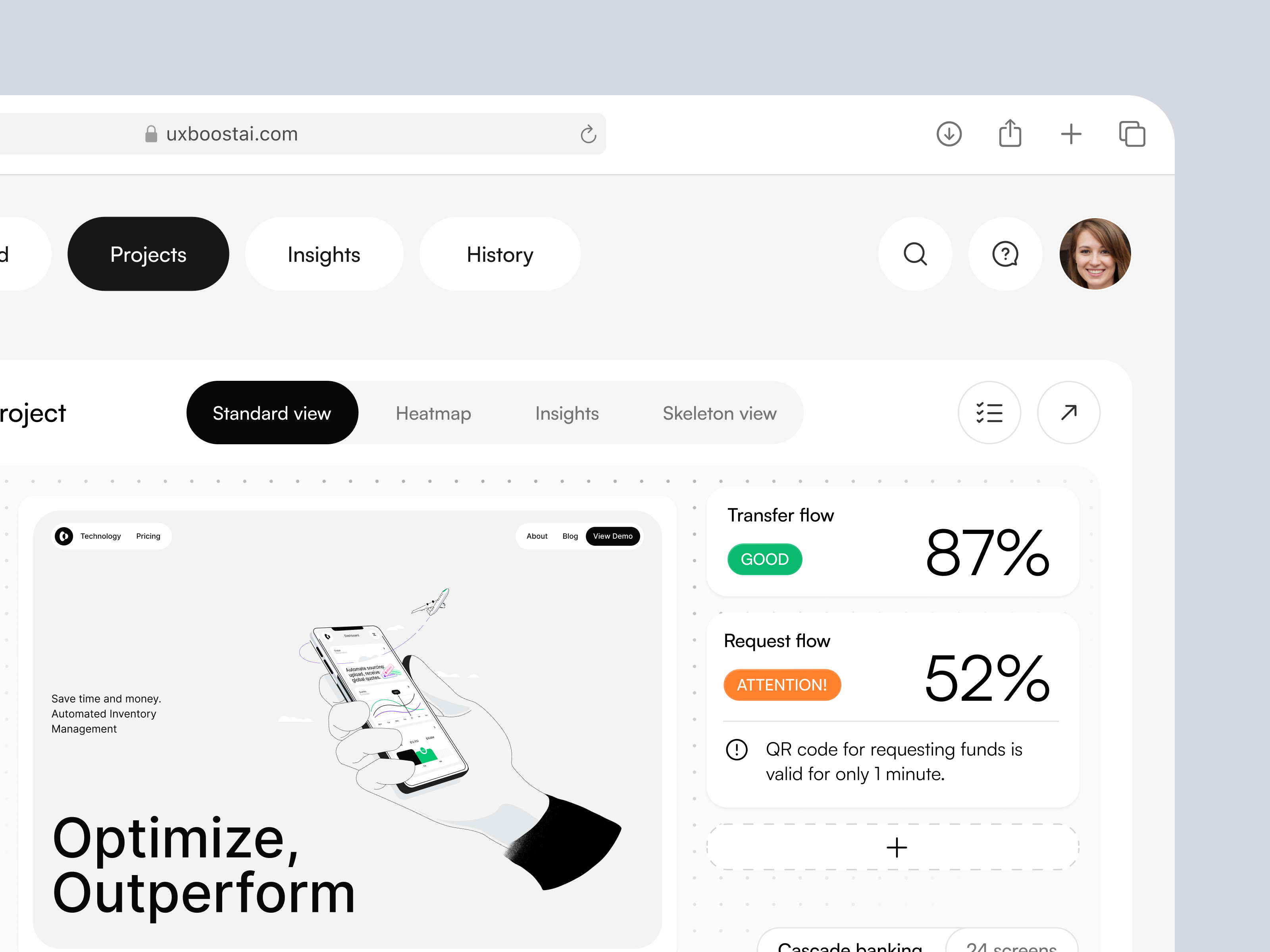 web application for analyzing web applications and websites