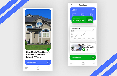 Dailyui 004 Real Estate Mortage app dailyui dailyui004 design ui