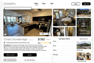 Real Estate website realestate ui webdesign