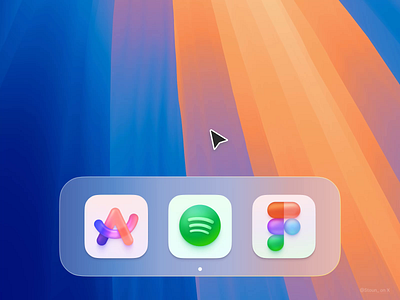 Play/Pause. dock icon music os spotify ux