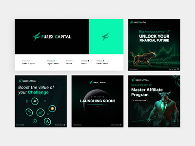 Furex Capital Social Media post branding design agency forex social post furex futurstic post design inspiration post design social media design social media post ui uiux web layout web ui