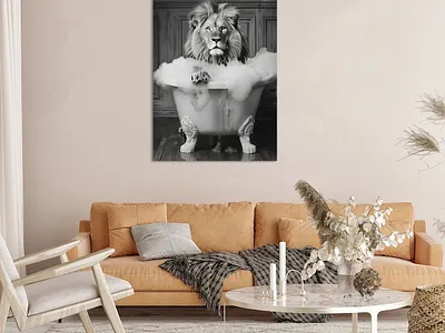 Bilder fürs Bad animal art badezimmer bathroom design funny art photography photoshop