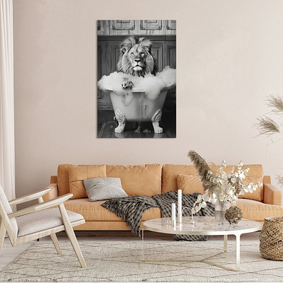 Bilder fürs Bad animal art badezimmer bathroom design funny art photography photoshop