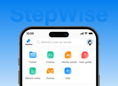 Learn chinese APP-Stepwise app design logo ui