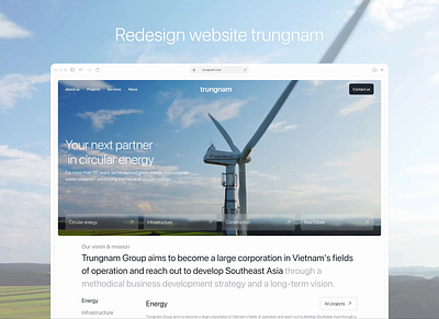 Redesign website trungnam