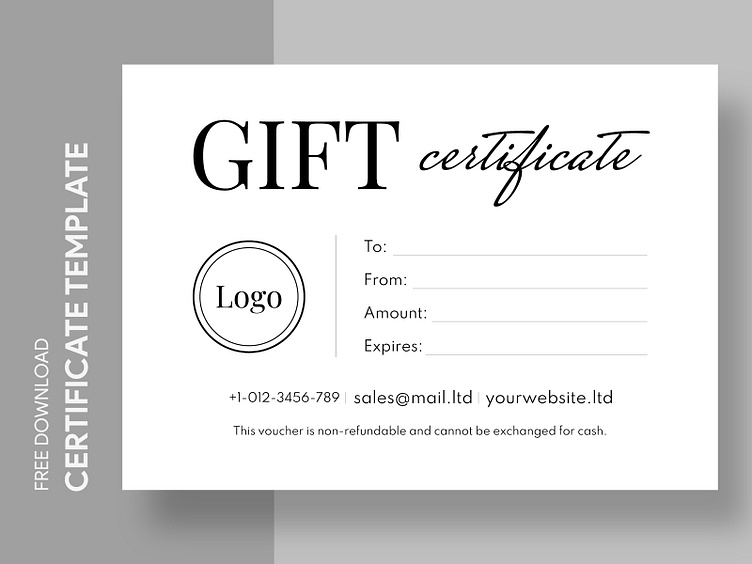 simple-blank-gift-certificate-by-gdoc-on-dribbble for Free Blank Gift Certificate Printable Simple Blank Gift Certificate by Gdoc on Dribbble for Free Blank Gift Certificate Printable