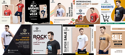 Vordy'x Clothing Brand: Social Media Campaign branding cloting post creative post design for tshirt fashion post logo post deisgn post fashion post for brand post for tshirt tshirt design