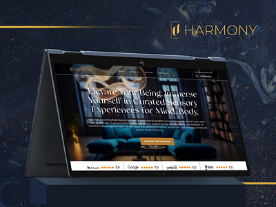 Harmony Landing Page branding figma l landing page logo ui