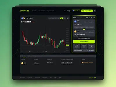 Blockchain Wallet Trading Page app blockchain btc coin crypto design ui ux wallet web