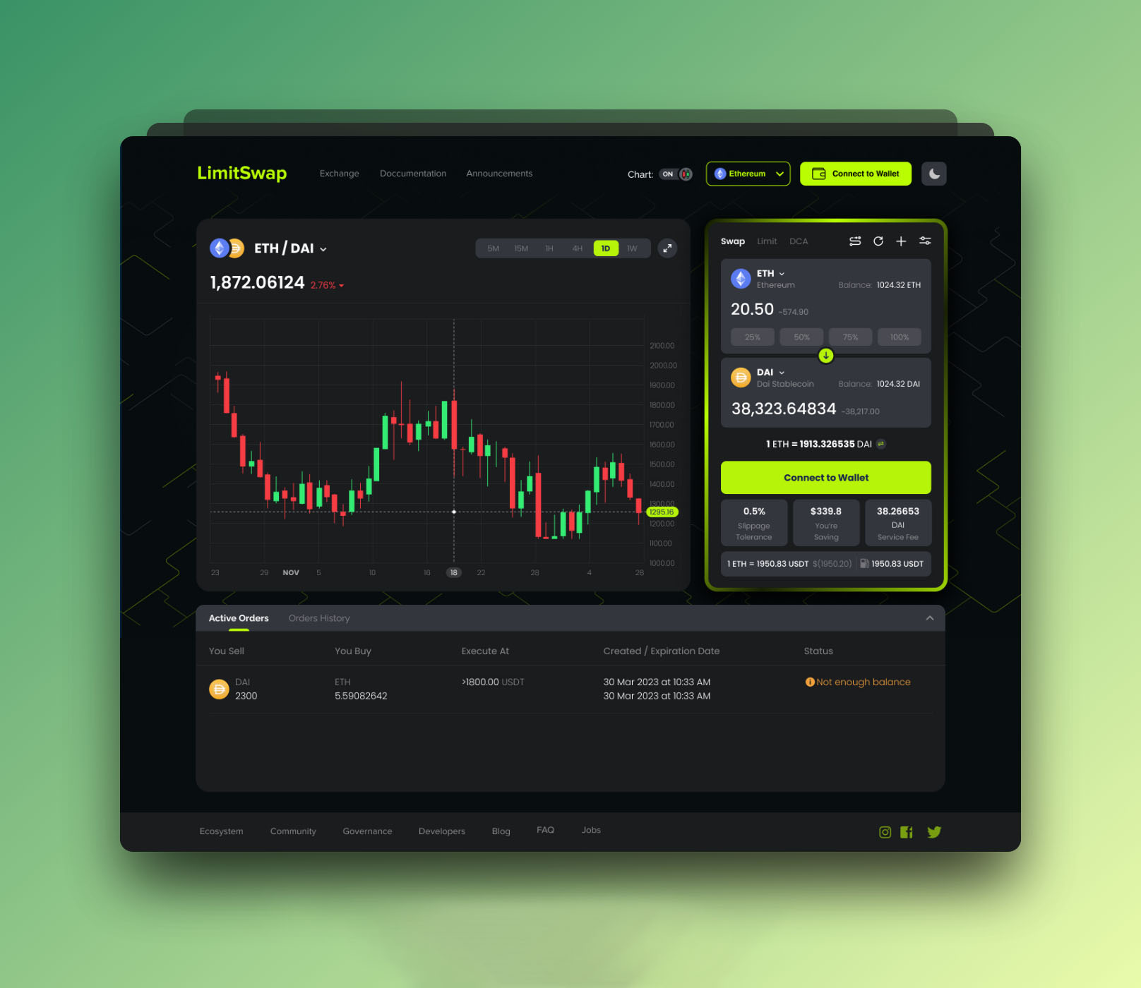 Example of I Design Blockchain, Web3, Dapps Design