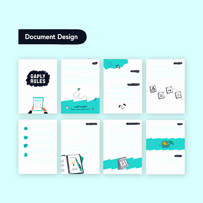 Document Design branding document desig document illustration graphic design illustration motion graphics