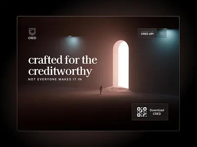 CRED Landing Page Concept branding cred design graphic design illustration landing page product design typography ui ui ux ux