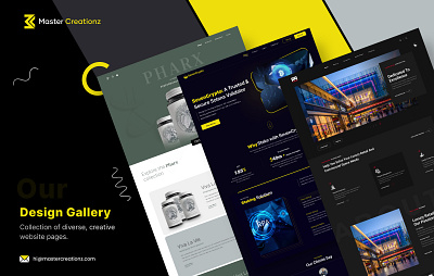 Collection of Landing pages: website design crypto website daily ui digital presence interface landing page design master creationz modern design motion graphics product design product website prototype real state website design sales pages ui uiux web web design website design website ui website ux