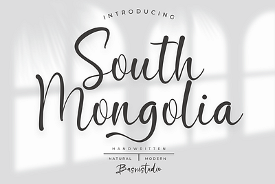 South Mongolia Handwritten Font branding design font graphic design handwritten illustration logo typography ui ux vector