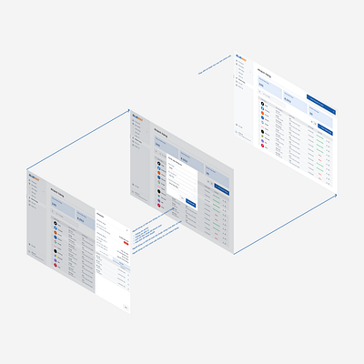 A [UX] C-BLU app branding design drawer illustration modal product design saas ui user flow ux ux design web app