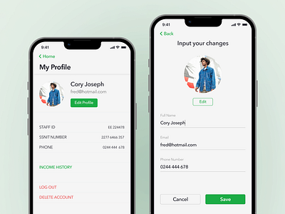 User Profile UI concept figma mobile app design profile ui ux