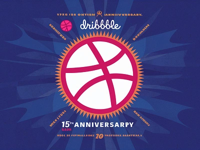 Celebrating Dribbble's 15th anniversary absract adobe art brand branding bussiness design designer dribbble dribbbledesigns graphic graphic design graphicdesigner illustration illustrator india keraka logo malayalam vector