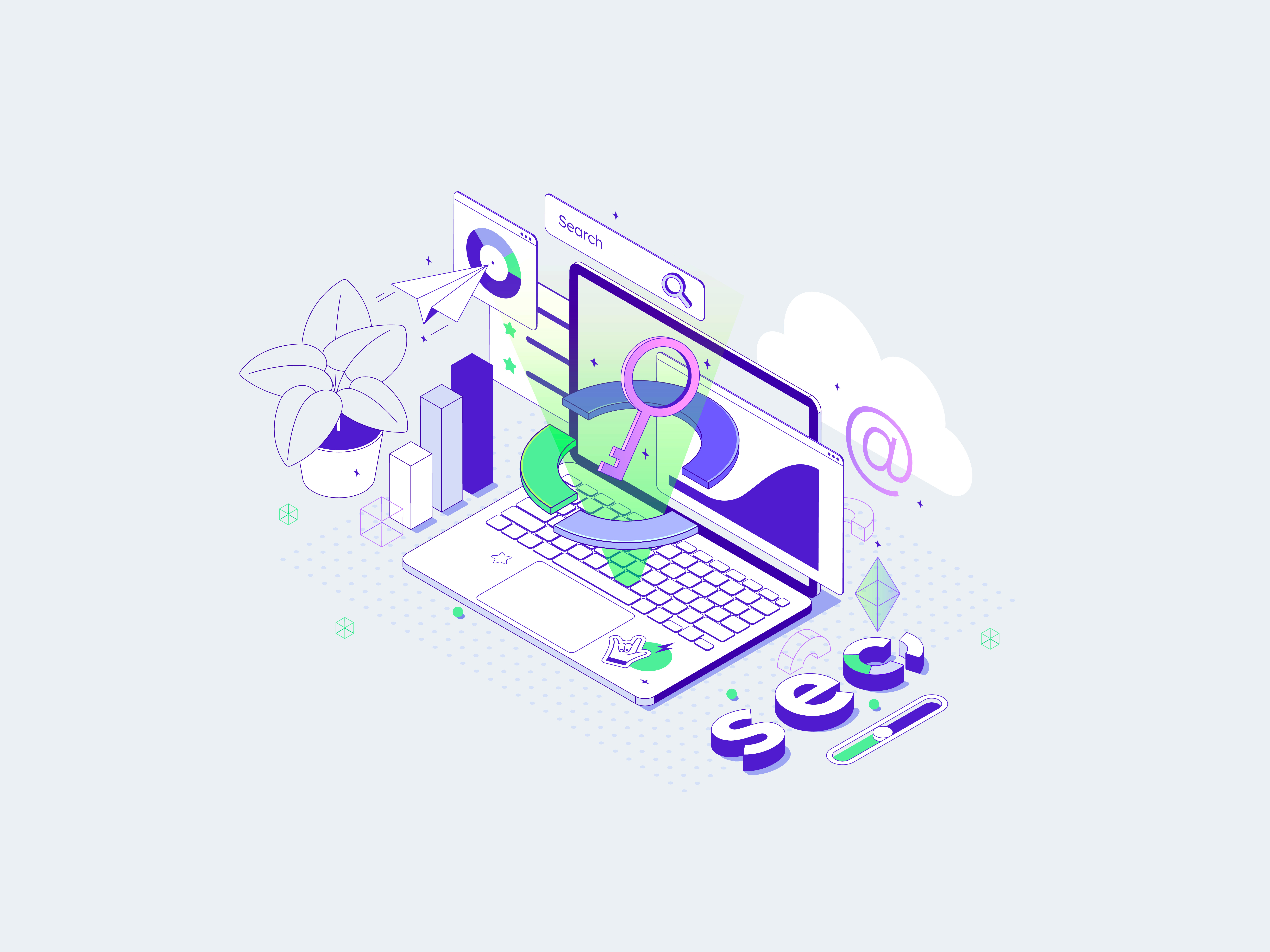 SEO diagram workplace