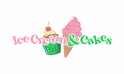 LOGO - Ice Cream & Cakes cakes food graphic design ice cream logo logo design vector vector design