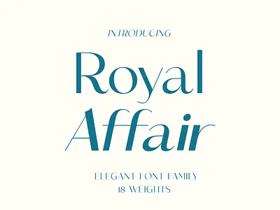 Royal Affair – Sophisticated Wedding Typeface luxury font