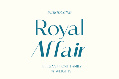 Royal Affair – Sophisticated Wedding Typeface luxury font