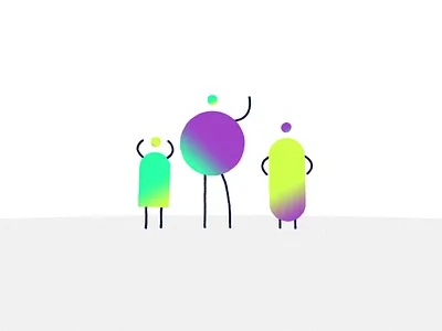 Abstract Characters. animation illustration motion motion design motion graphics