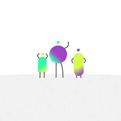 Abstract Characters. animation illustration motion motion design motion graphics