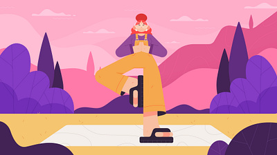 Yoga art character characters design digitalart dribbble graphic design illustration illustrator meditation vectorart yoga