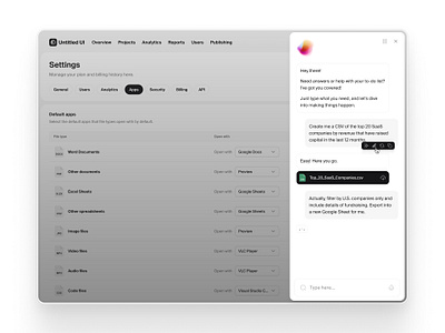 AI assistant — Untitled UI by Jordan Hughes® on Dribbble