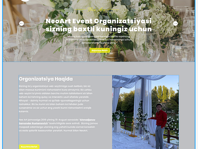 Neo Art Wedding figma landing page ui ux